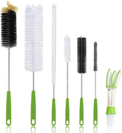 Long Bottle Brush, 17 in Bendable Cleaner Brushes for Cleaning Neck Beer Bottles, Wine, Baby Bottles, Water Bottles, Tumblers, Flask, Bird Feeder, Vase, Pipes and Brewing Supplies Black/1Pack