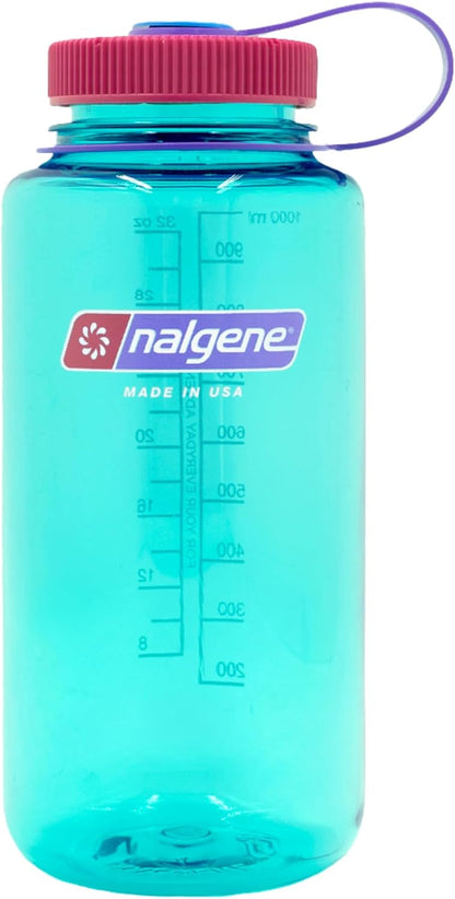 Nalgene 32 oz Wide Mouth Water Bottle | BPA-Free, Durable & Leak Proof, Lightweight Bottle for Hiking & Gym, Work & Travel