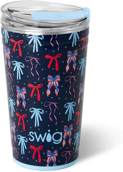 Swig Life 32oz Insulated Tumbler, Travel Coffee Tumbler with Lid, Cup Holder Friendly Travel Coffee Mug, Stainless Steel with Lid (Hayride)