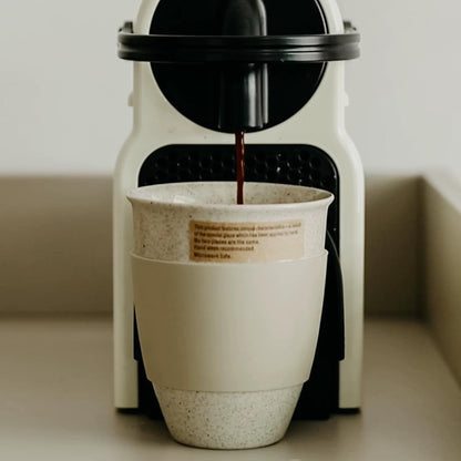 Gencywe Ceramic Travel Mugs with Silicone Lids, 15 oz Portable Coffee Mug Travel Unique To Go Mug, Reusable Coffee Cups with Non-Slip Sleeve, Cappuccino,Tea,Latte,Iced Coffee Cups, Dishwasher Safe