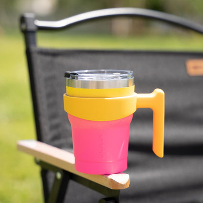 BJPKPK Tumbler With Handle And Straw Lid 40 oz Stainless Steel Insulated Coffee Tumbler Cups For Home, Office or Car,Turquoise