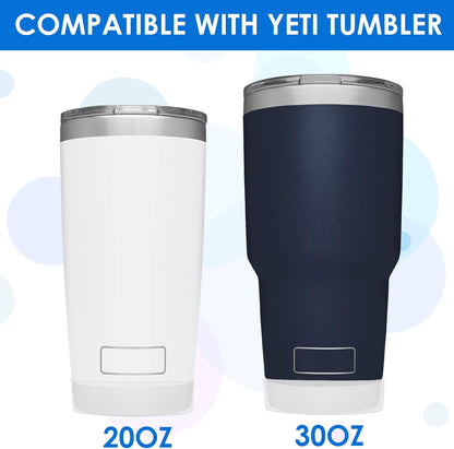 4 PCS Silicone Boot Sleeve for Tumbler 30 oz 20 oz, Water Bottle Bottom Protector, Non-Slip Mug Cup Coaster for 7-7.5cm Bottom of the Insulated Cup