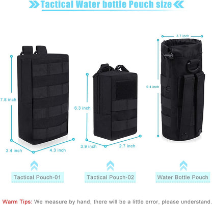 Molle Water Bottle Holder, Water Molle Attachments, Molle Water Bottle Pouch, Tactical Backpack Attachment Pouches
