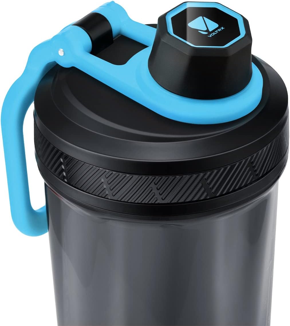VOLTRX Electric Protein Shaker Bottle - USB Rechargeable Mixer Cup for Shakes and Meal Replacements, BPA-Free Tritan, 20oz