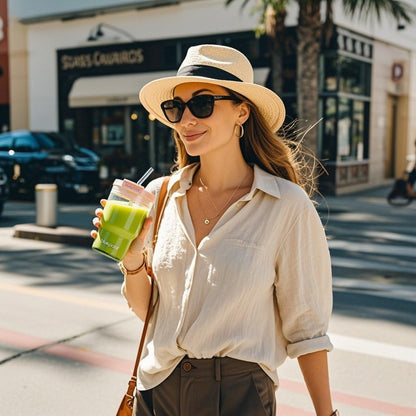 BLUEPOLAR 16oz/480ml Iced Coffee Cups With Lids And Straws,Reusable Leakproof Glass Tumbler,Water Bottles,Cold Brew,Drinking Jars For Juicing,Matcha,Tea,Smoothie For Travel,Office (Off-White)