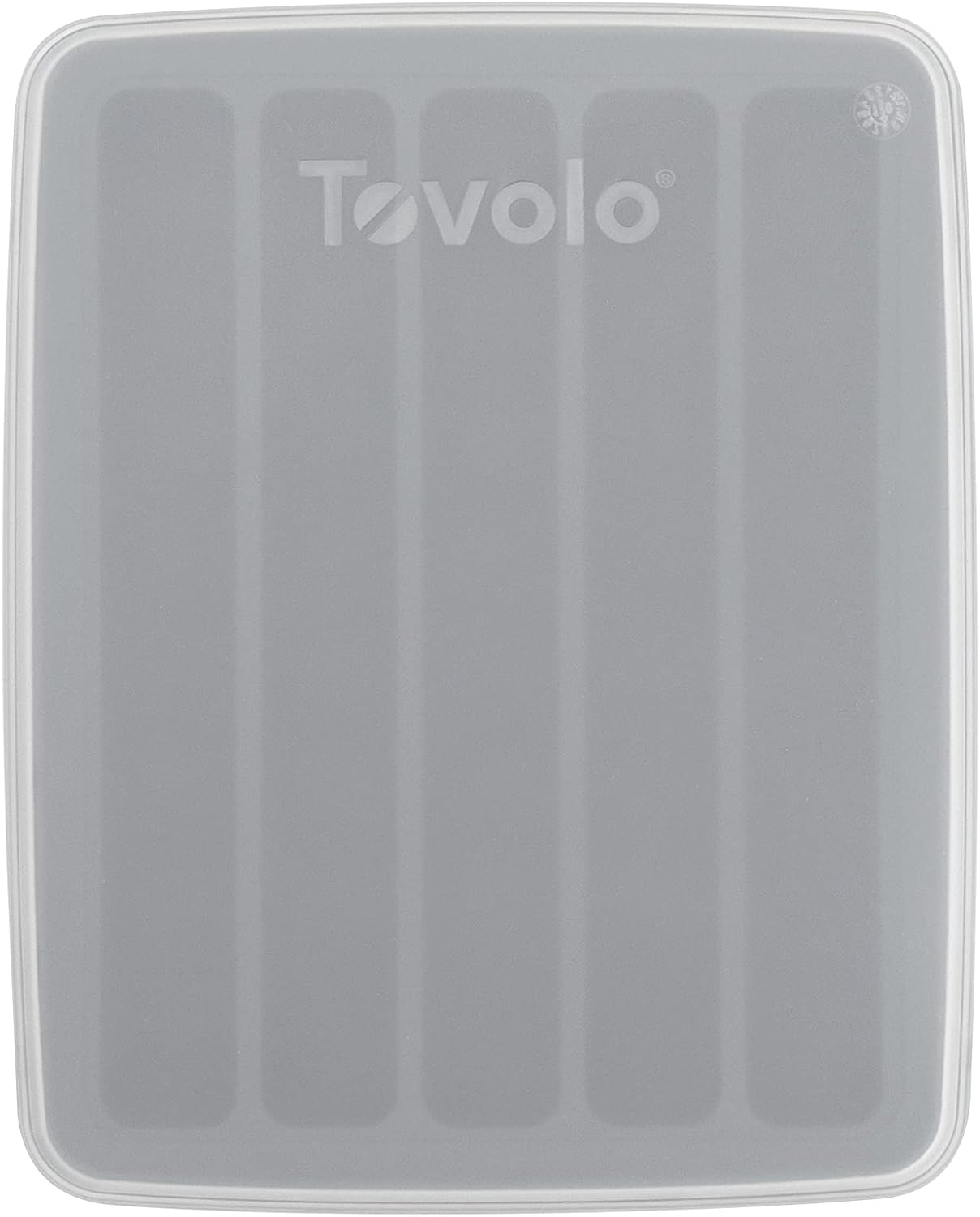 Tovolo Ice Cube Tray for Water Bottles Creates 5 Frozen Stick Tubes for Plastic & Reuseable Bottles, BPA Free Silicone Easy Release Water Bottle Ice Tray with Lid, Stackable Spill Proof Design