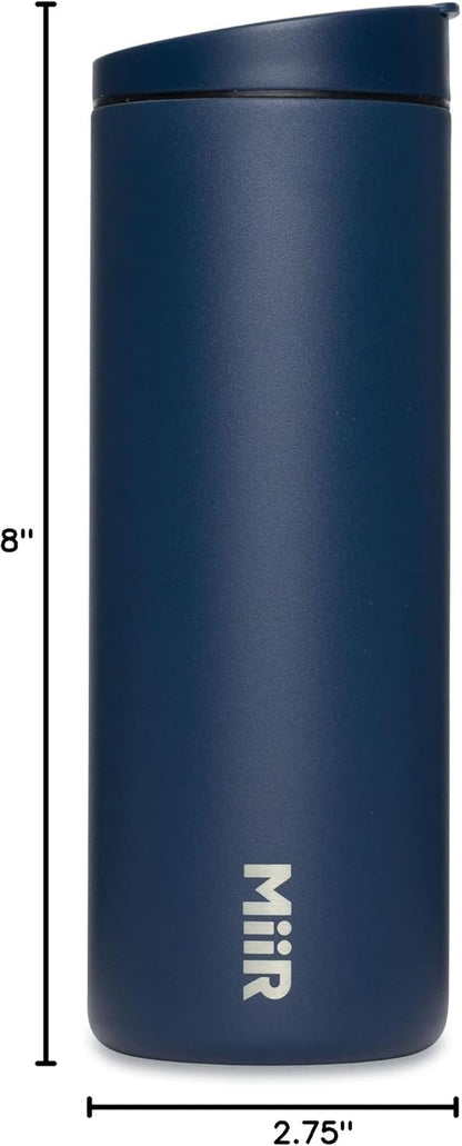 MiiR Tumbler, 12oz Insulated Stainless Steel with Press Fit Slide Lid – Splash Proof Design, Holds Hot & Cold Beverages, Stylish & Functional Cup Holder Compatible