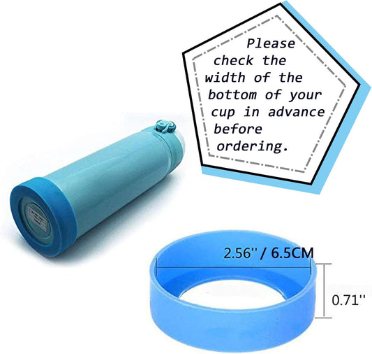 20PCS 65mm Protective Cup Mat Silicone Sleeve Heat-Resistant Water Bottle Holder Insulation Mat Non-Slip Cup Mug Coaster