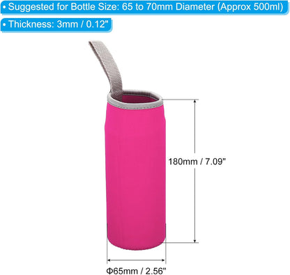 PATIKIL Water Bottle Sleeves, Neoprene Insulated Bottle Bag Holder Carrier Pouch with Finger Strap
