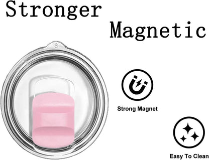 2 Pcs Magnetic Slider Replacement Block, Slider Lid Magnet for Yeti Lids 10 oz, 14oz, 16 oz, 20 oz, 26 oz, 30 oz (Black+Black)