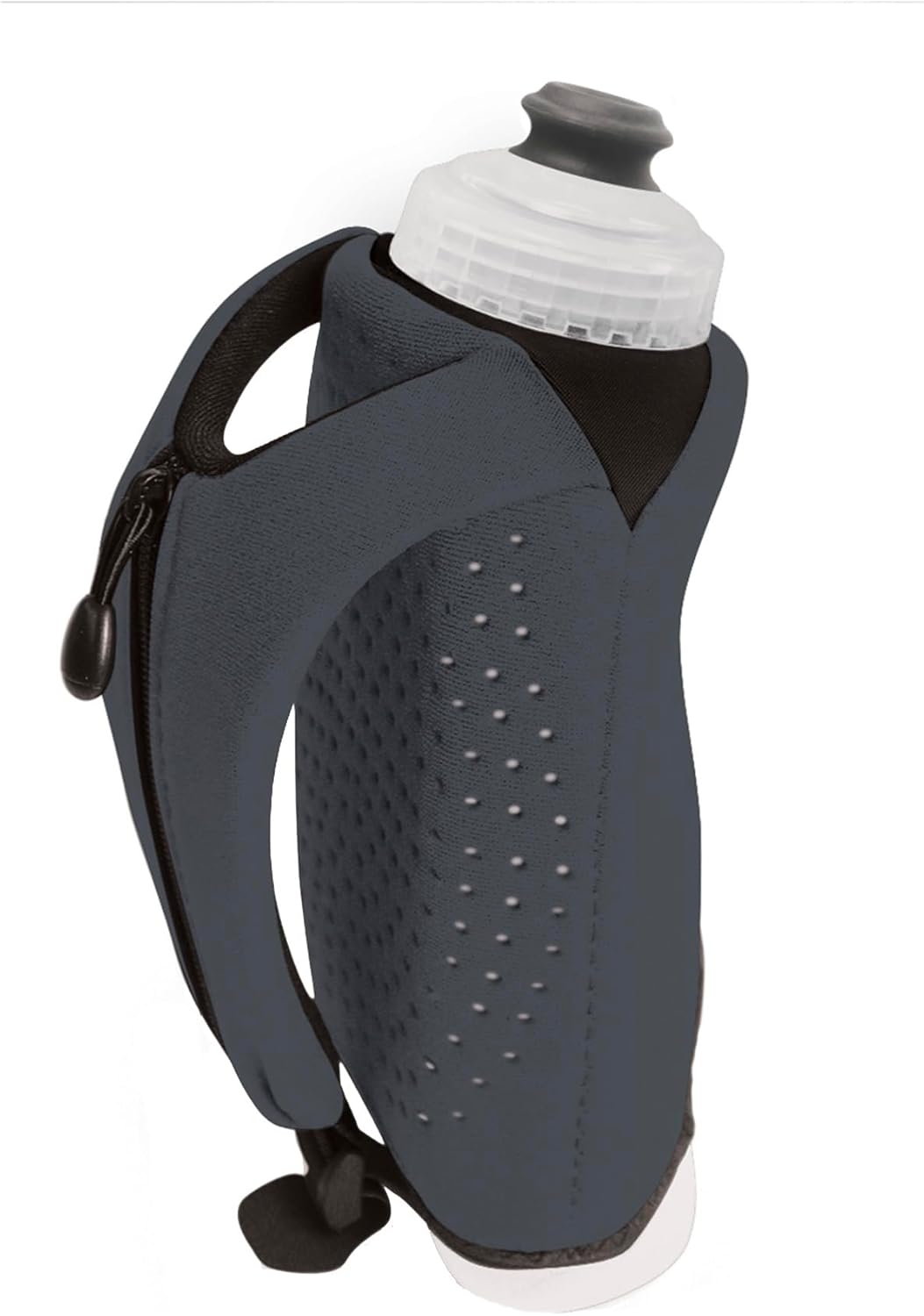 Amphipod Hydraform Ergo-Lite Handheld Water Bottle, BPA-Free Minimalist Insulated Hydration for Ultra-Running & Walking - Charcoal - 10.5 oz