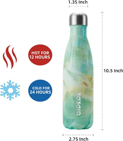 BJPKPK Insulated Water Bottle 12oz Small Stainless Steel Water Bottles Reusable Metal Thermal Keep Cold and Hot,Dreamy Purple - Colors B