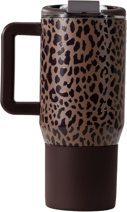 HydroJug Coffee Traveler 20 oz - Leak-Resistant, Ceramic-Lined Insulated Travel Coffee Mug for Hot or Cold Drinks with Flip Lid & Handle, Dishwasher Safe Coffee Tumbler, Cascade