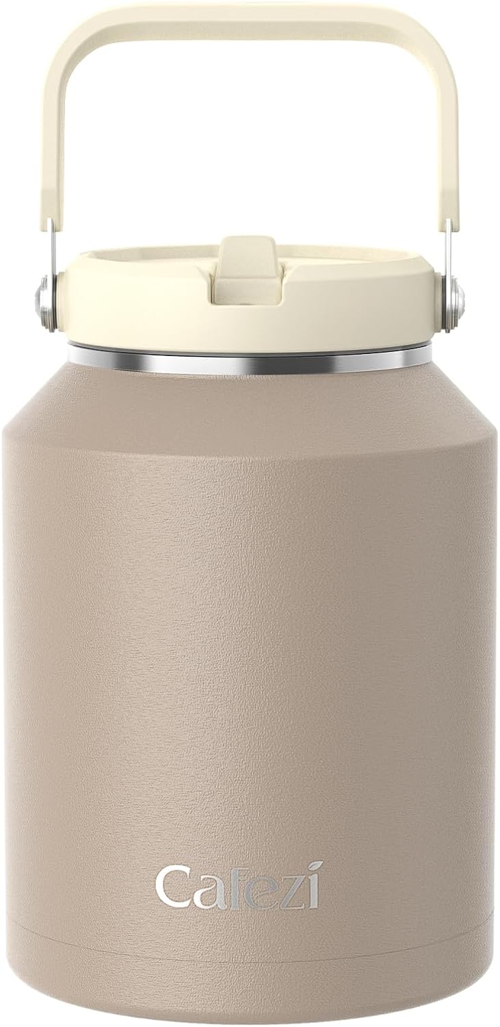 40 oz Insulated Tumbler with Top Handle and Flip Straw, Vacuum Insulated Stainless Steel Cup with Leak-Proof Lid, Sweat-Free, Fits Cup Holder, Keeps Ice Cold up to 30 Hours