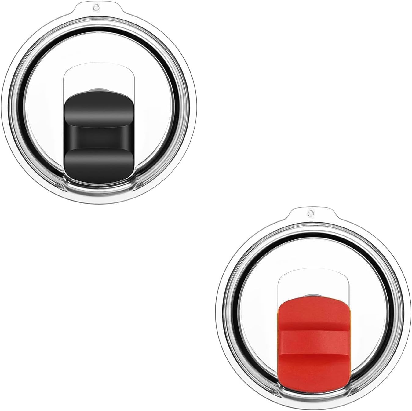 30 oz Tumbler Lids for Yeti, 2 Pcs Replacement Magnetic Spill-Resistant Lids for Yeti 30 oz, 32 oz Tumbler, 14 oz Mug and 35oz Straw Mug with Magnetic Slider Switch, BPA Free