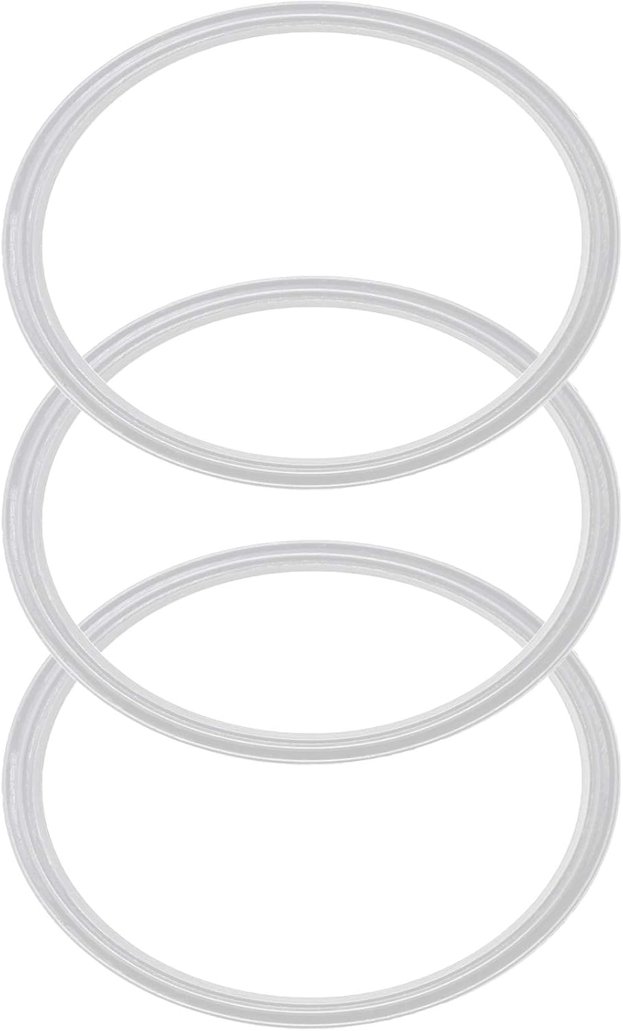 4 Pack - 30 oz Replacement Rubber Lid Ring, 3.7 Inch Diameter Gasket Seals, White Lid Gasket Rings for Insulated Stainless Steel Tumbler fits Yti, Ozark Trail, Beast and Renowned Brands