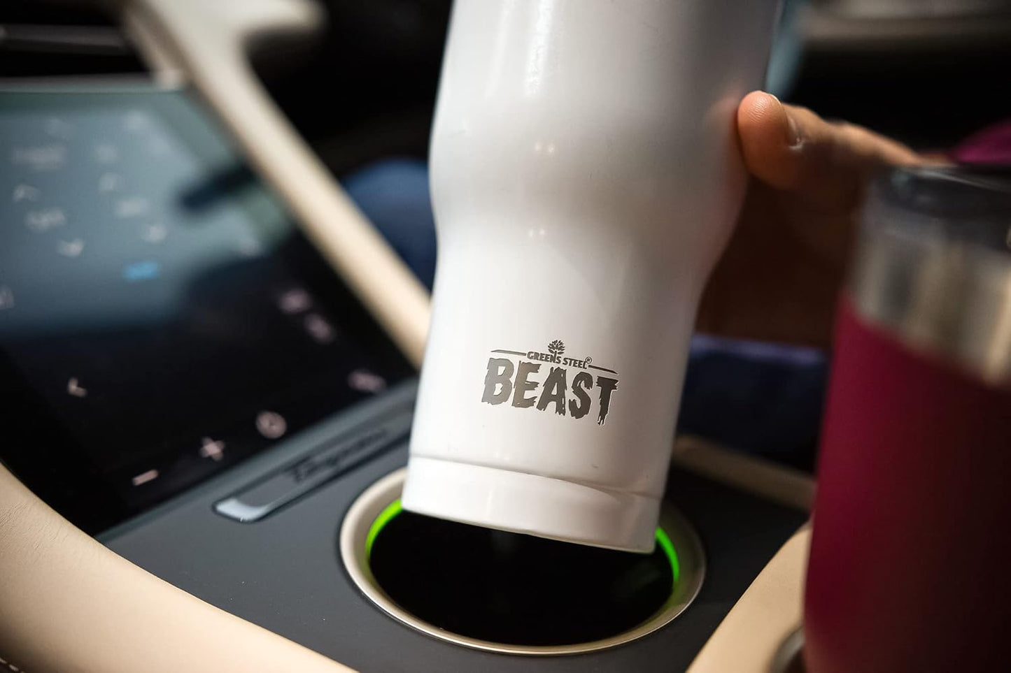 Beast 10 oz Tumbler Stainless Steel Vacuum Insulated Coffee Ice Cup Double Wall Travel Flask (Arctic White)