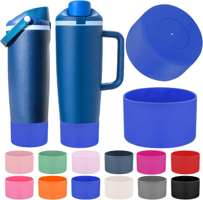 Mity rain 2PCS Protective Silicone Boots for Owala 30oz & 40oz FreeSip Sway Bottles & Tumblers - Accessories for owala, Enhances Stability & Prevents Scratches(Black Cherry)