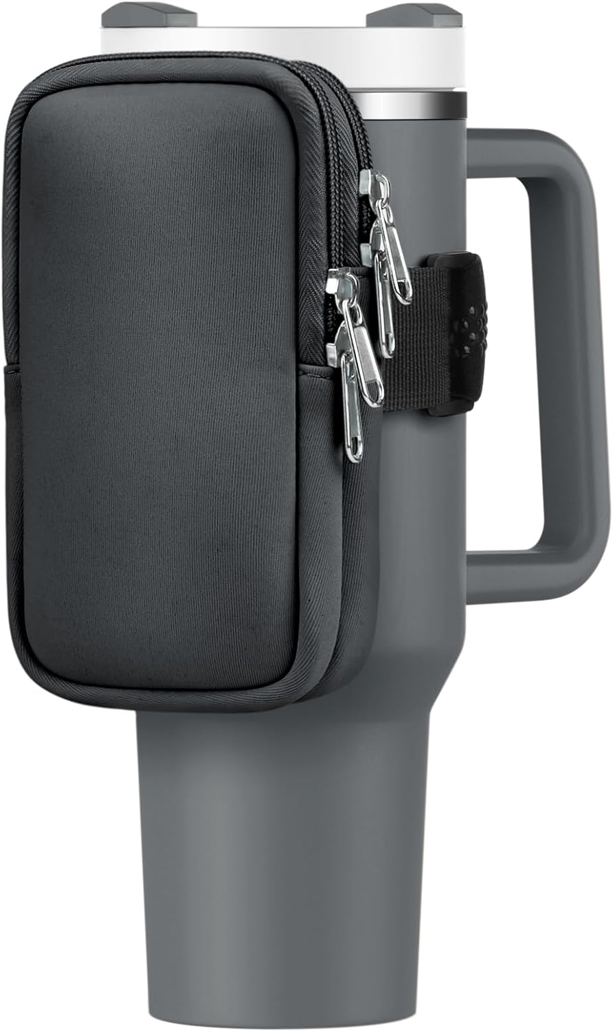 Water Bottle Pouch For Stanley Cup 40oz 30oz, Running Water Bottle Bag for Cards, Keys, Phone, Gym Accessories For Men Women, Travel Tumbler Mug Pouch Compatible With Stanley, Simple Modern
