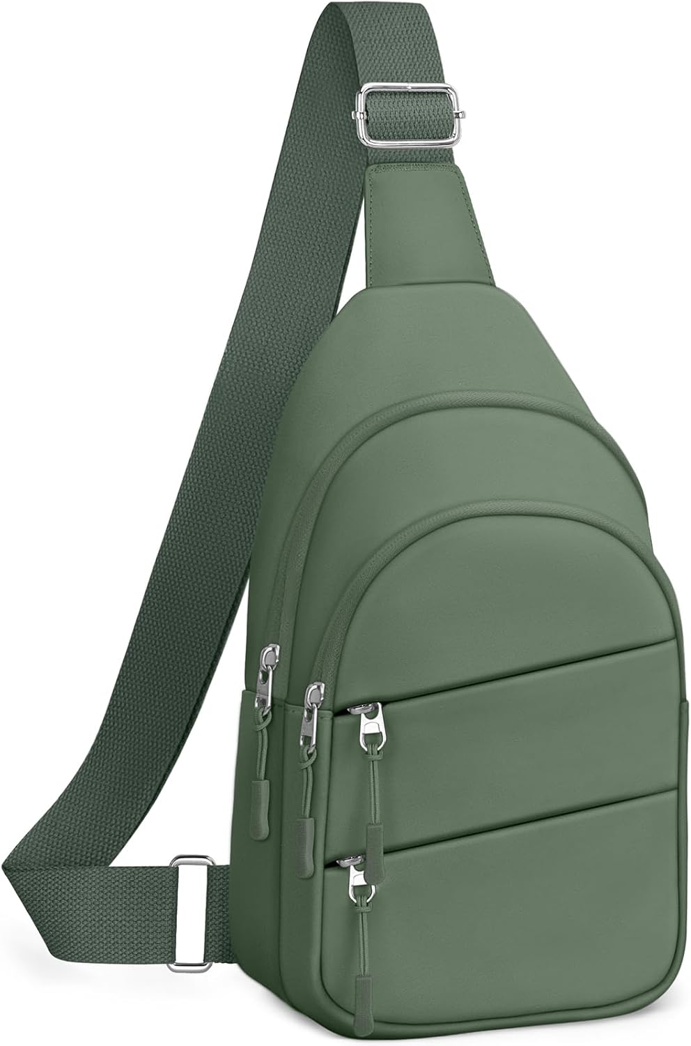 Tuwubi Crossbody Bags for Women, Sling Bag for Men, Small Hiking Backpack Anti Theft Lightweight for Outdoors Travel (M, Black)