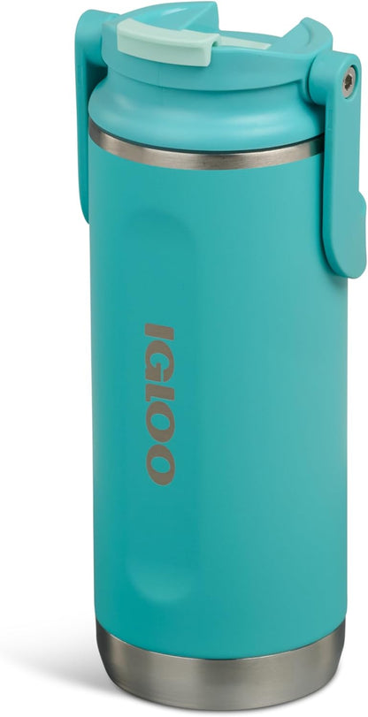 Igloo 20 oz Stainless Steel Tumbler | Sport Sipper Bottle | Thrift Pink