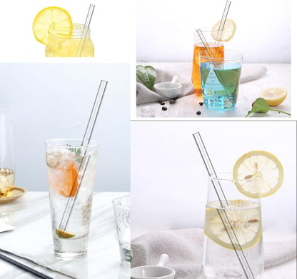 Replacement Straws Compatible with 40 oz Stanley Quencher ProTour Flip Straw Tumbler with Leakproof Lid-8 Transparent Straw with 2 Brushes