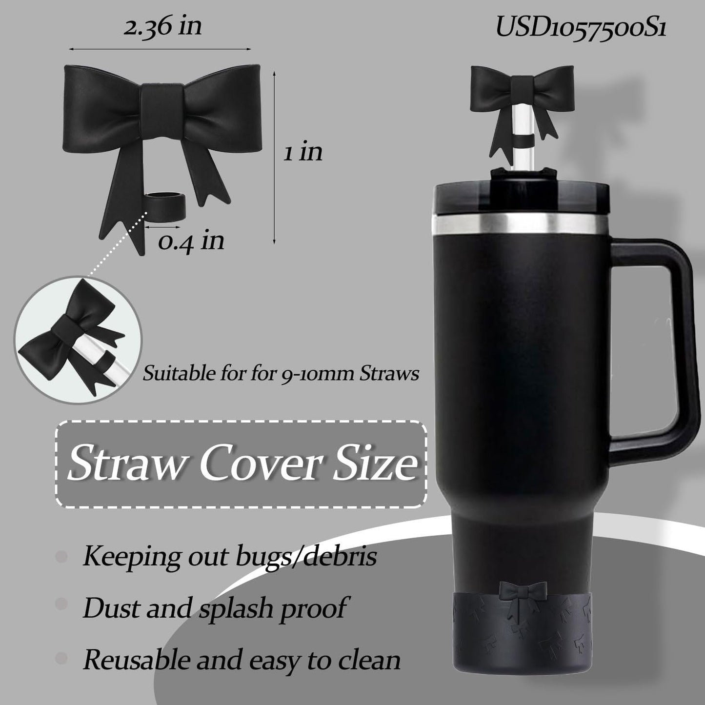 Bow Silicone Protective for Stanley Boot for 20/30/40Oz, 2 Pack for Stanley Cup Accessories Compatible 12-24Oz for Hydroflask Boot and More (Pink Set)