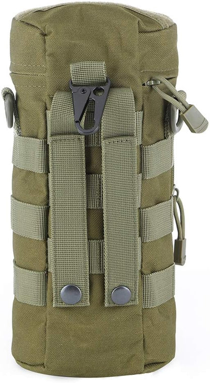 Molle Water Bottle Holder, Tactical Water Bottle Pouches for Backpack with D-Ring Hook