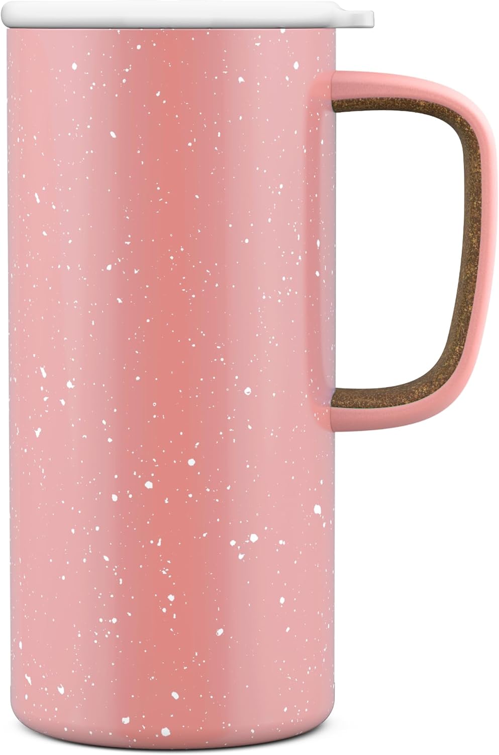 Ello Campy 18oz Stainless Steel Travel Mug with Handle and Leak Proof Lid | Vacuum Insulated Coffee Cup for Hot or Cold Drinks | Reusable, BPA Free | Gift for Coffee Lovers, Matte Black