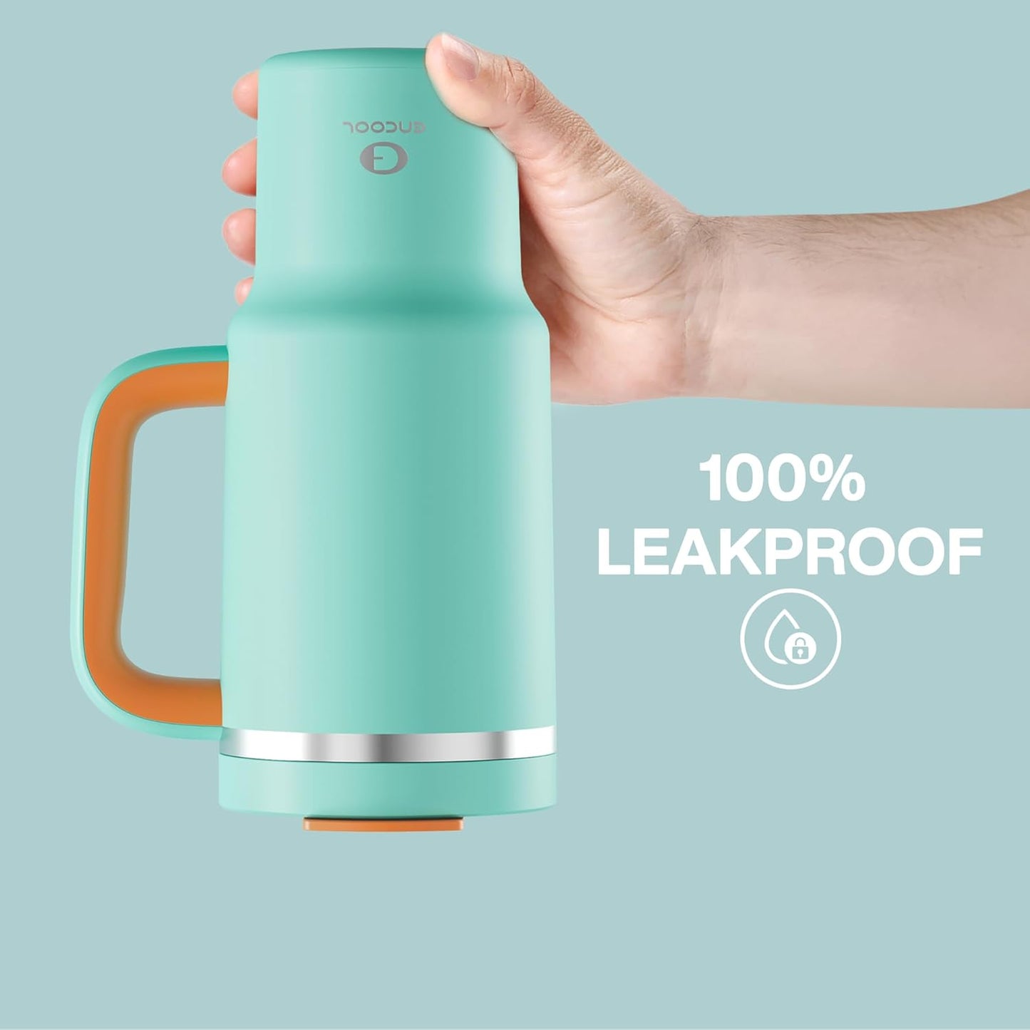 40 oz Tumbler with Handle and Straw: Stainless Steel Insulated Tumbler Keeps Cold for 24 Hours, Leakproof Travel Cup Fits in Cup Holder and BPA-Free, Cotton Candy