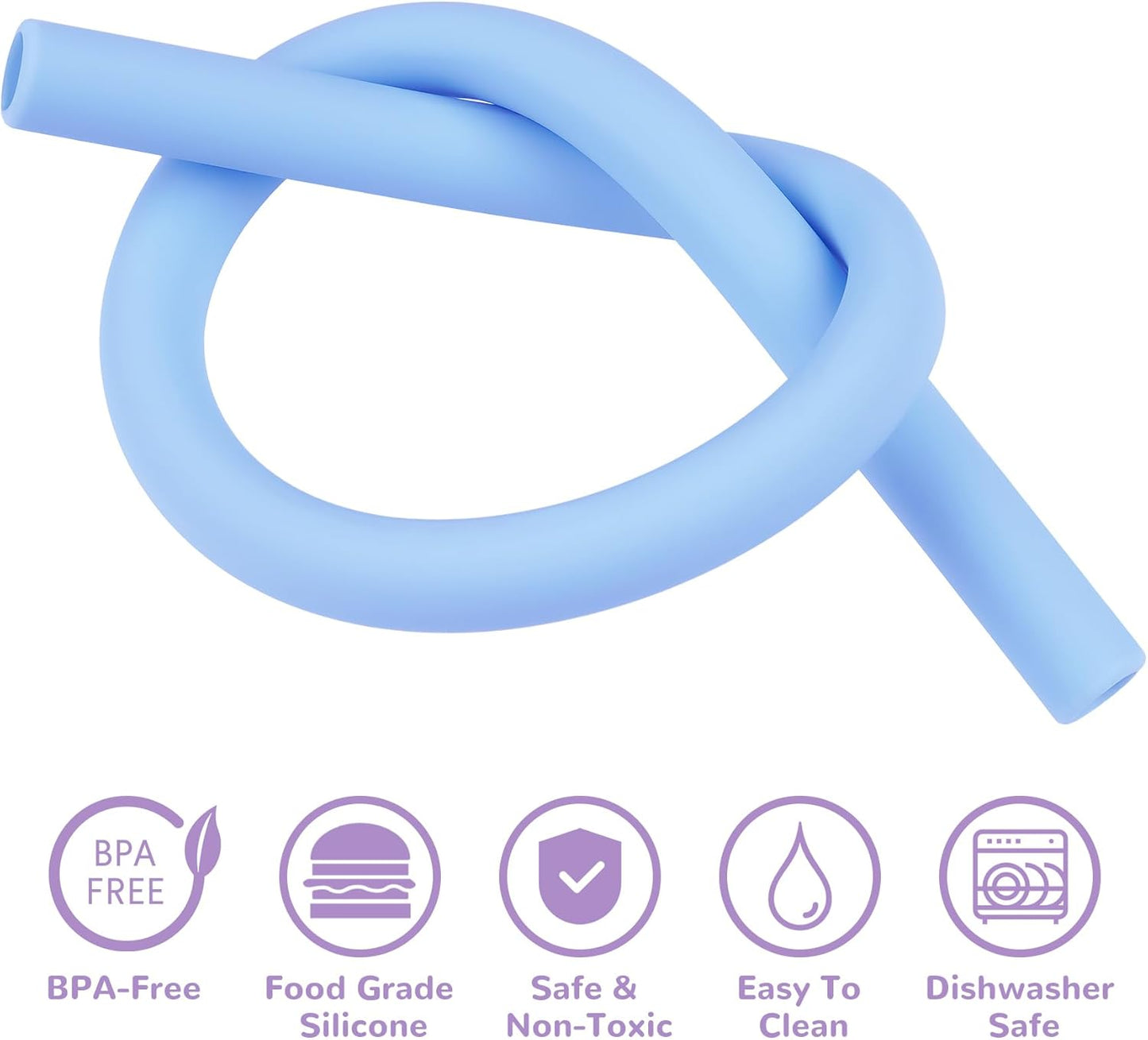 Tomorotec 15PCS Reusable Silicone Drinking Straws w/ 2 Brushes, Fit for Stanley Tumbler 40oz 30oz 20oz, 12" Long Customizable for Various Drinkware, Dishwasher Safe, BPA-Free, Safe for Teeth (Macaron)