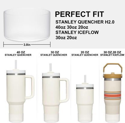 Affute Protective Silicone Boot for Stanley Quencher H2.0 40 30 20 oz & IceFlow Flip 30 20 oz, BPA Free Anti-Noise Anti-Scratch, Stanley Cup Protector Sleeve Cover Boot