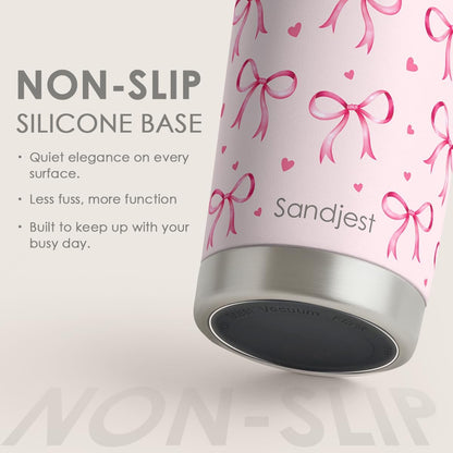 SANDJEST Pickleball Tumbler 20oz, Stainless Steel Travel Cup with Lid, Insulated Coffee Mug, Pickleballs Gifts for Women Girls Friends Sisters Players on Birthday Christmas