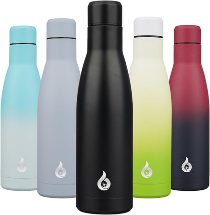 BJPKPK Insulated Water Bottle 12oz Small Stainless Steel Water Bottles Reusable Metal Thermal Keep Cold and Hot,Dreamy Purple - Colors A