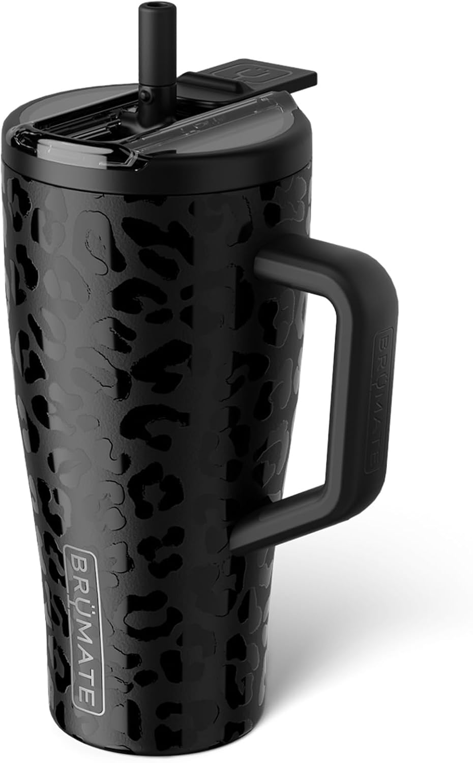 BrüMate Era Flip 30oz Tumbler with 100% Leakproof Covered Straw Lid | Hygienic Covered Straw | Insulated Stainless Steel Water Bottle with Handle | Cup Holder Friendly | BPA-Free (Sage)