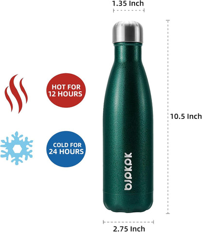 BJPKPK Insulated Water Bottle 12oz Small Stainless Steel Water Bottles Reusable Metal Thermal Keep Cold and Hot,Dreamy Purple - Colors B