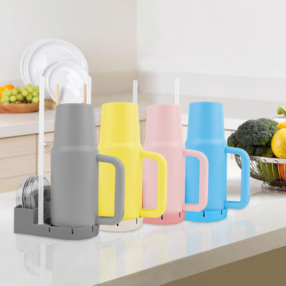 Water Bottle Drying Rack, Silicone Tumbler Drying Rack, Baby Bottle Dryer Holder, Cup Dryer for Stanley 20/30/40 oz, Mugs, Glasses