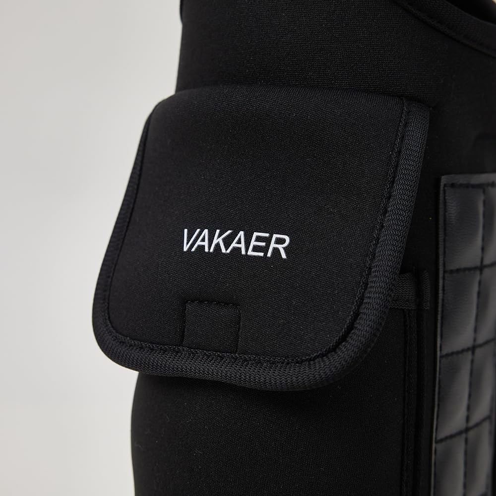 VAKAER Magnetic Gym Bag, Water Bottle Carrier Holder with Phone Pocket & Adjustable Strap,10 Ultra-Strong Magnets Stick to Fitness equipment, Workout Accessories Pouch for Women & Men