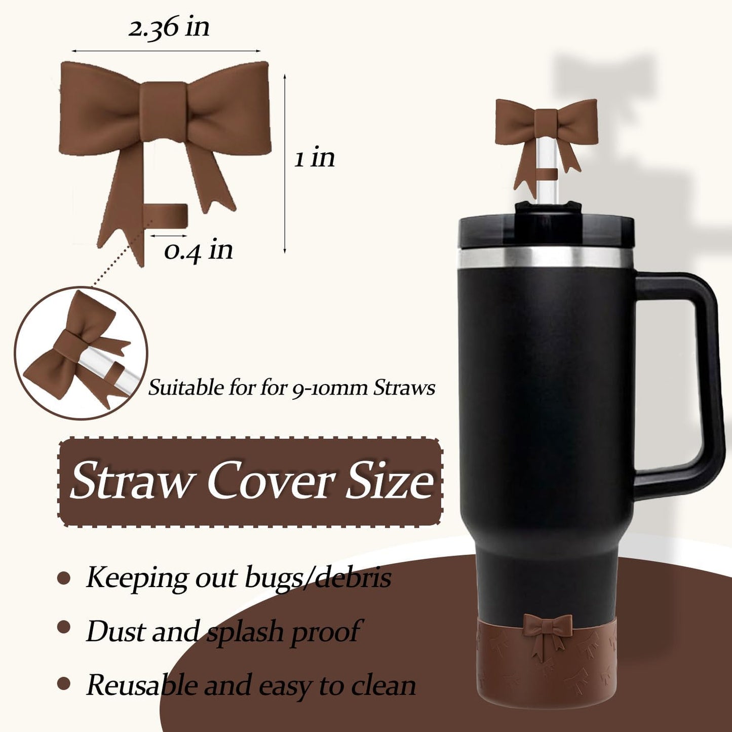 Bow Silicone Protective for Stanley Boot for 20/30/40Oz, 2 Pack for Stanley Cup Accessories Compatible 12-24Oz for Hydroflask Boot and More (Pink Set)