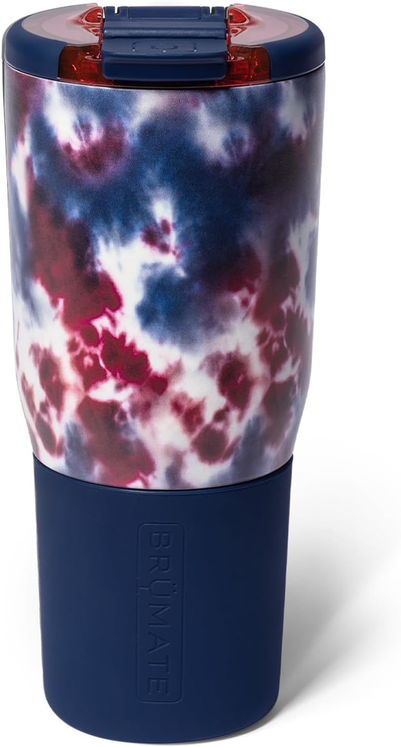 BrüMate Nav 25oz 100% Leak Proof Insulated Travel Tumbler with Magnetic BevLock™ Lid - Double Wall Cup-Holder Friendly Stainless Steel Mug (Nightfall Blue)