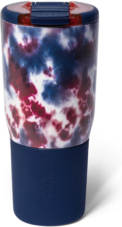 BrüMate Nav 25oz 100% Leak Proof Insulated Travel Tumbler with Magnetic BevLock™ Lid - Double Wall Cup-Holder Friendly Stainless Steel Mug (Nightfall Blue)