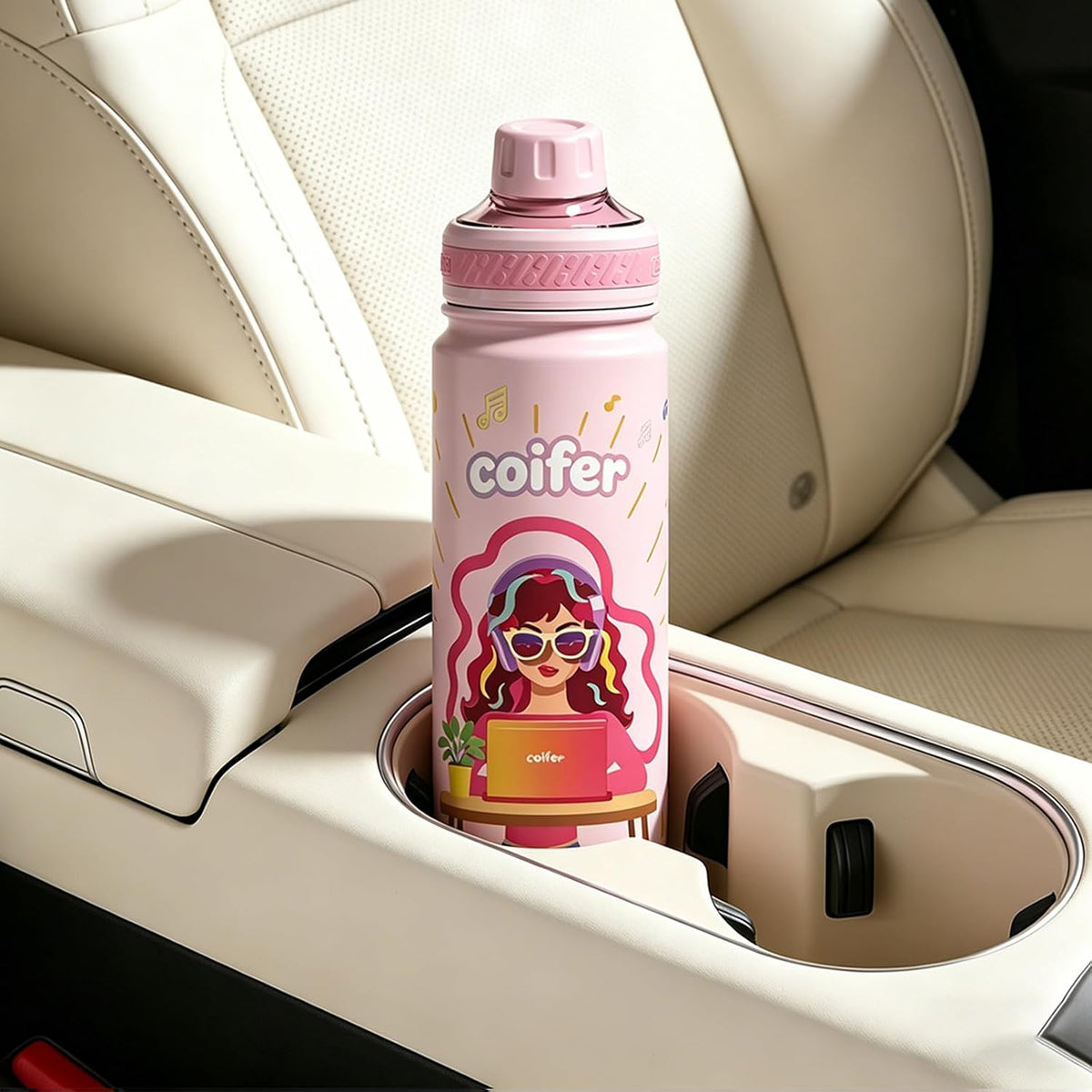 22 oz Insulated Water Bottle with Handle
