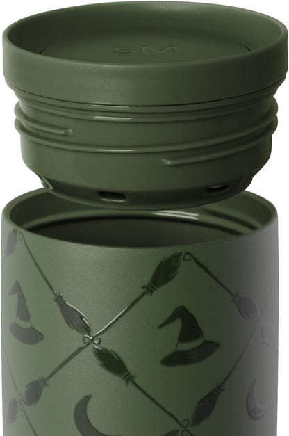 Simple Modern Halloween Signature Voyager | 16oz Travel Coffee Mug Tumbler with 360° Lid | Gifts for Women Men | Ceramic-Lined Insulated Stainless Steel Cold Brew Iced Coffee Cup | Spooky Mix