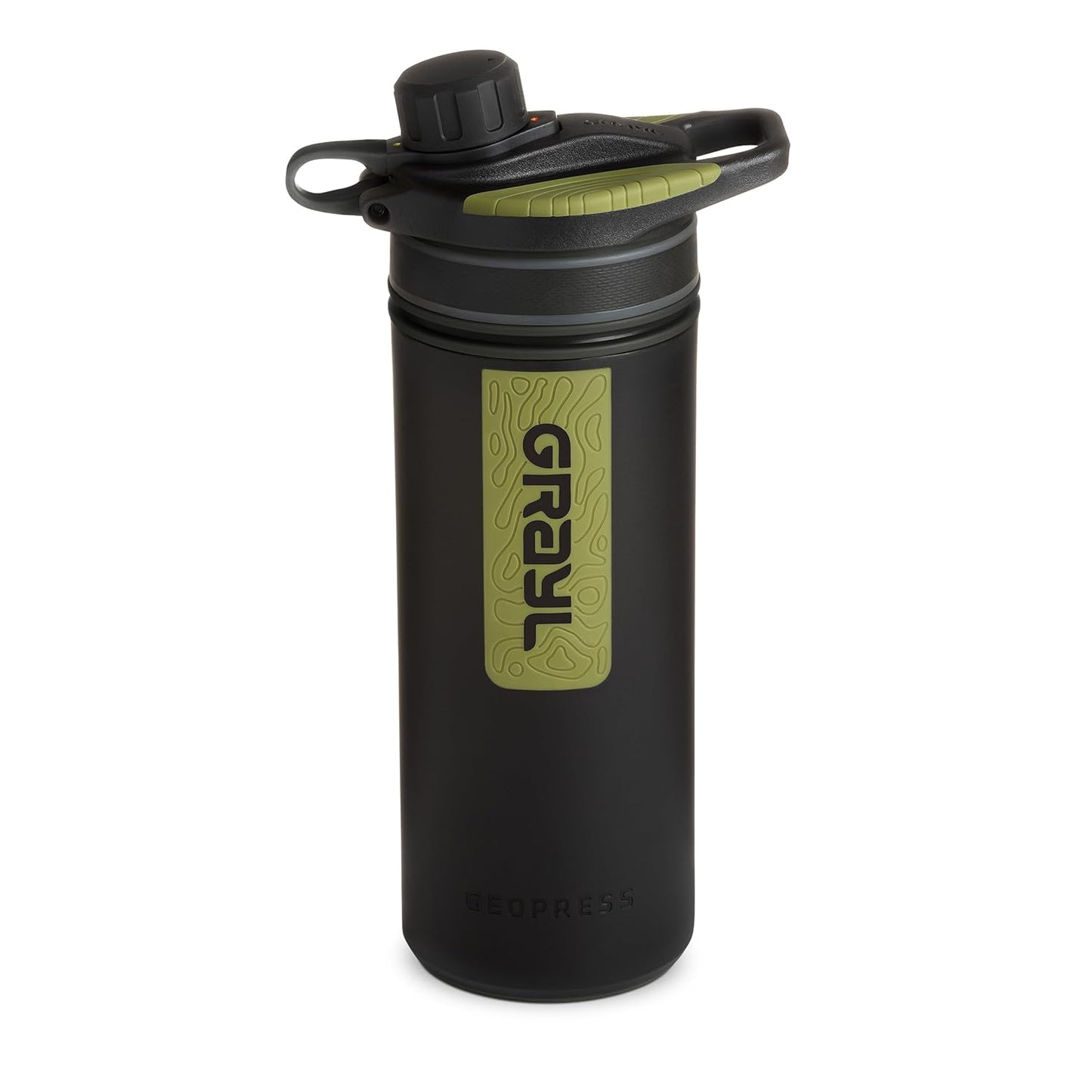 GRAYL GeoPress 24 oz Water Purifier Bottle - Filter for Hiking, Camping, Survival, Travel (Bali Blue)