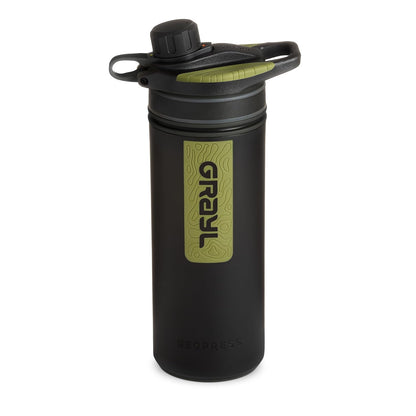 GRAYL GeoPress 24 oz Water Purifier Bottle - Filter for Hiking, Camping, Survival, Travel (Bali Blue)