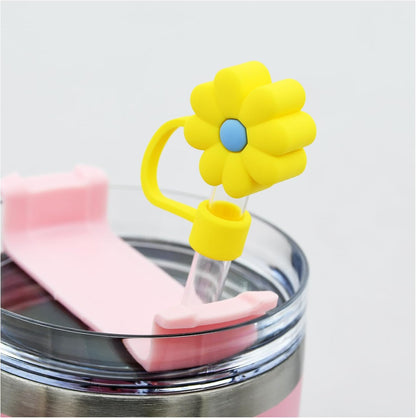 Straw Cover Cap for Stanley Cup,Silicone Straw Topper 10 mm 0.4 in Reusable Straw Tips Lids,Straw Tip Covers for Stanley Cups Accessories