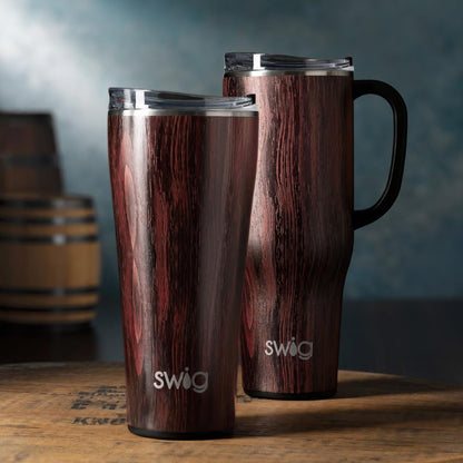 Swig Life 40oz Mega Mug, 40 oz Tumbler with Handle and Straw, Cup Holder Friendly, Dishwasher Safe, Extra Large Insulated Tumbler, Stainless Steel (Pickleball)