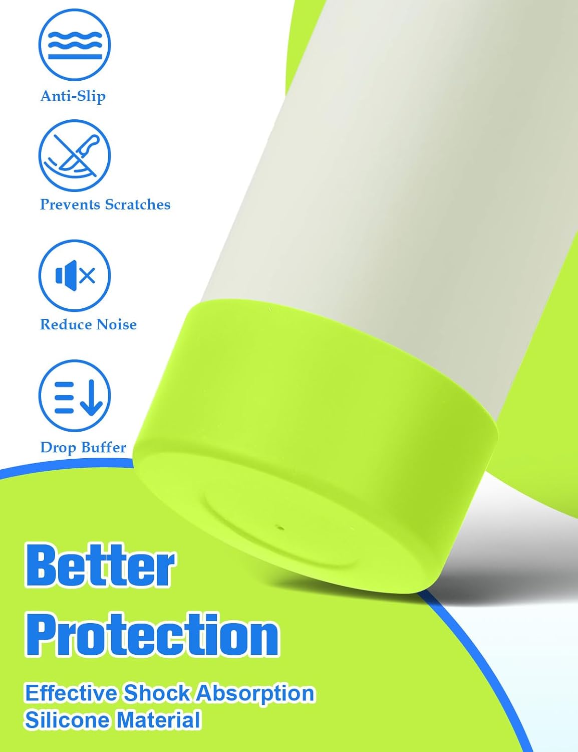 Mity rain 2PCS Silicone Boot for Owala Water Bottle 24 oz 32 oz, Anti-Slip Protective Sleeve Bottom Bumper Protector for FreeSip Stainless Steel Water Bottles Accessories