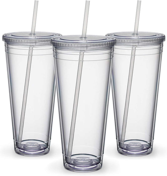 Maars® Insulated Travel Tumblers 32 oz. | Double Wall Acrylic | 3 Pack