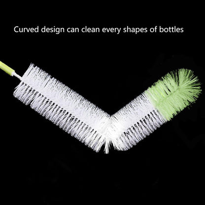 TISSA Long Bottle Cleaning Brush 18" Extra Long x 2.17" Extra Wide Brush for Washing Beer Wine Brewing Bottles Decanter, Water Bottle Brush Washer(1 Piece)